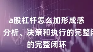 a股杠杆怎么加形成感知、分析、决策和执行的完整闭环