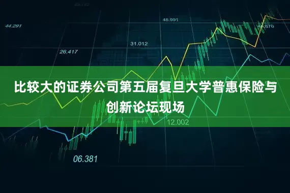 比较大的证券公司第五届复旦大学普惠保险与创新论坛现场